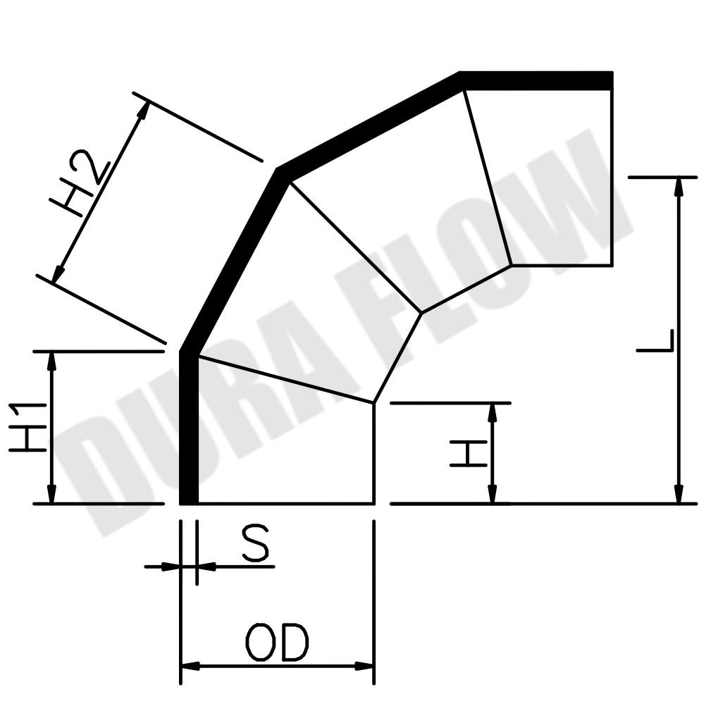 HDPE-90D ELBOW