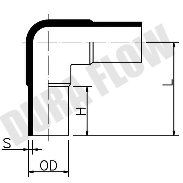 HDPE 90D BEND-B/W