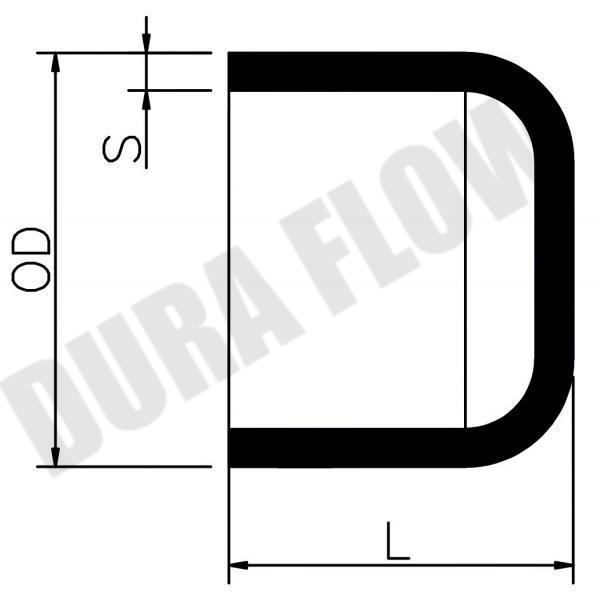 HDPE END CAP-B/W